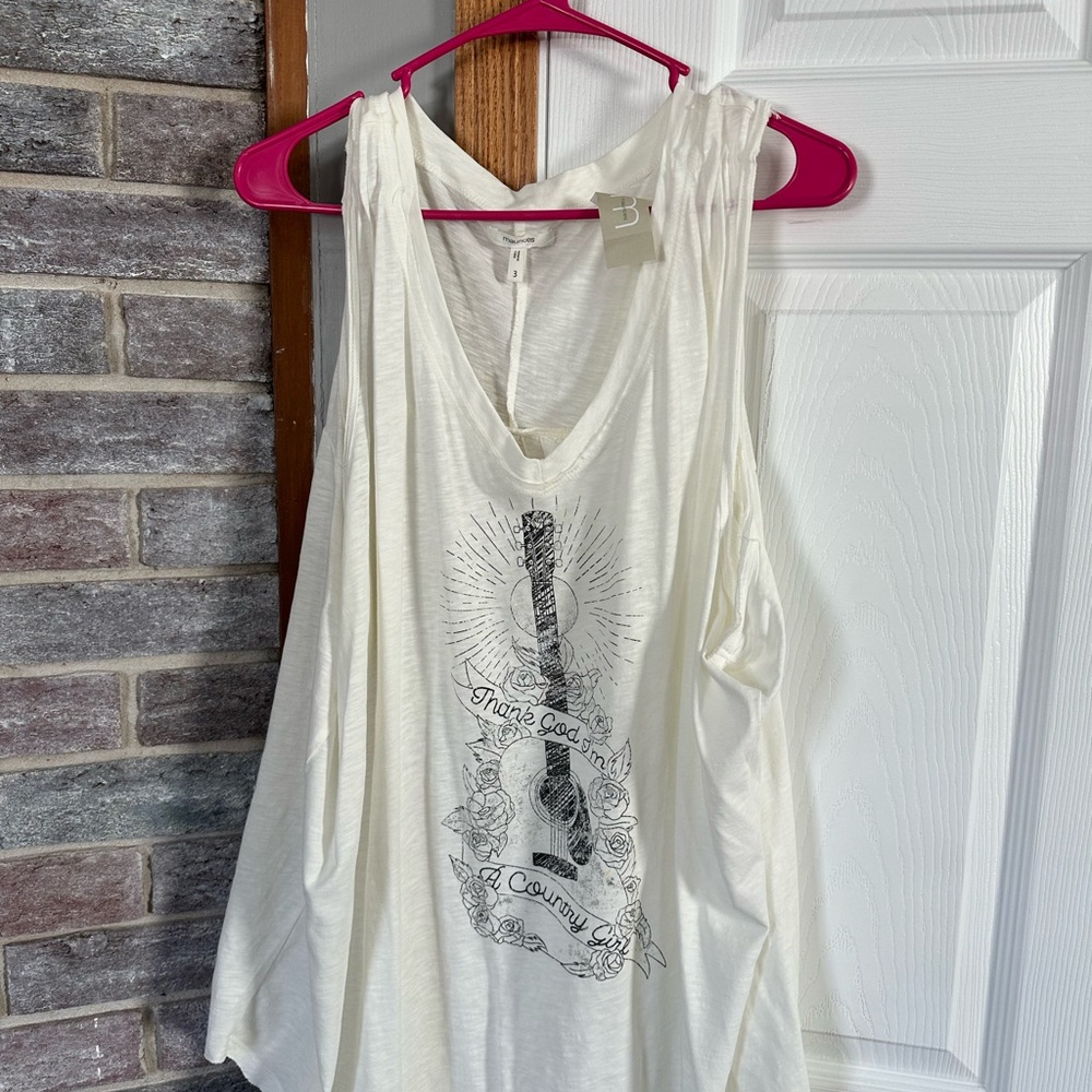 Women's White Graphic Tank Top Maurice’s